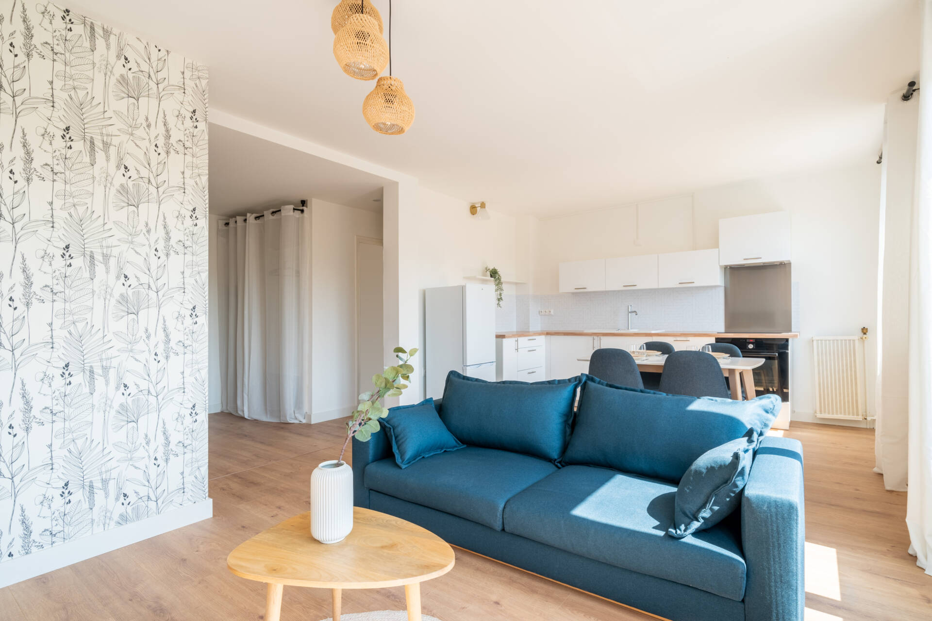 Déplacer une cuisine pour créer une chambre par Amélie Guilleminot architecte d'intérieur à Nantes