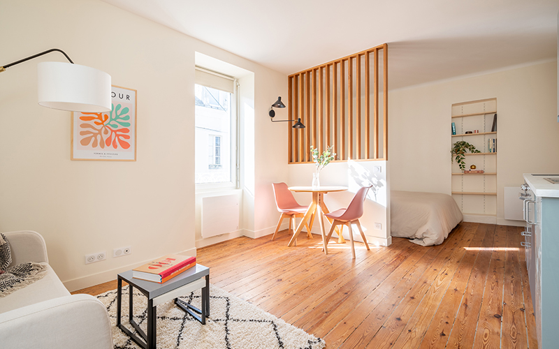 Rénovation d'un studio par Amélie Guilleminot architecte d'intérieur à Nantes